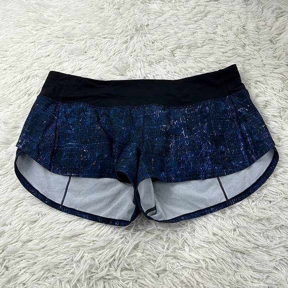 Lululemon Speed Up Short 2.5" City Lights Multi Black / Black - Picture 1 of 5